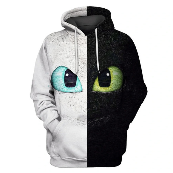 How To Train Your Dragon: Night Fury And Light Fury - Hoodies size Small - Picture 5 of 15